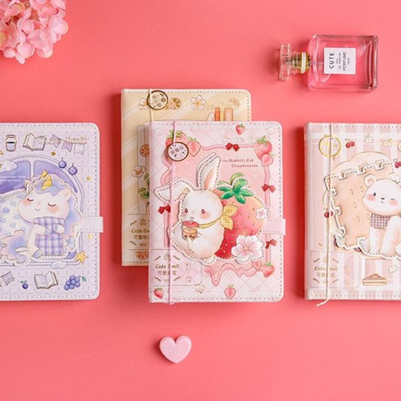36K - Kawaii Animal Magnetic Journal - Bear - Picture 3 of 7